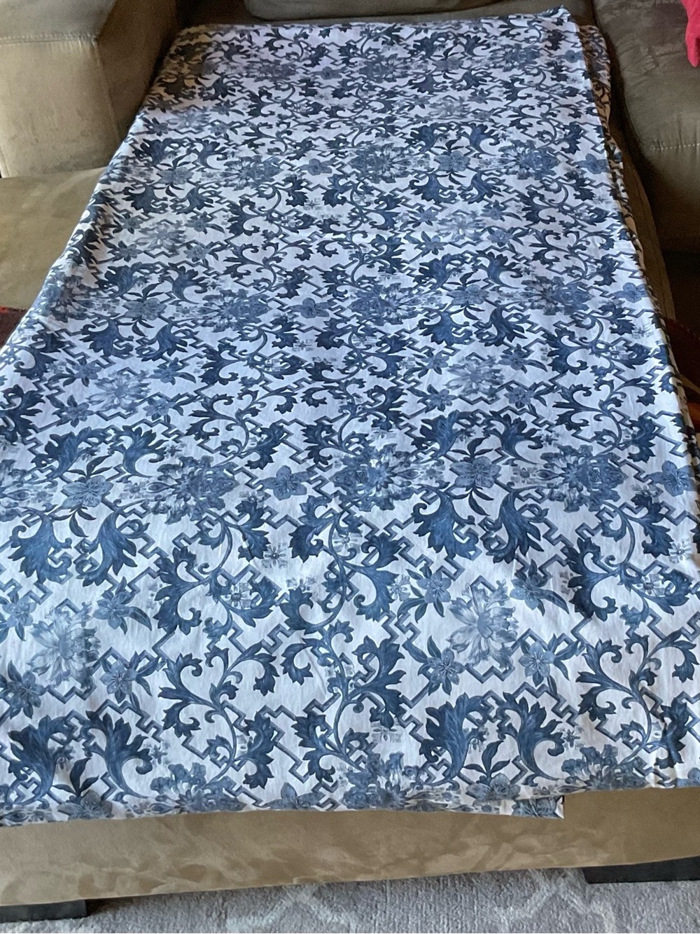 Ralph Lauren Dorsey Blue Paisley King Duvet / Comforter Cover Rare!